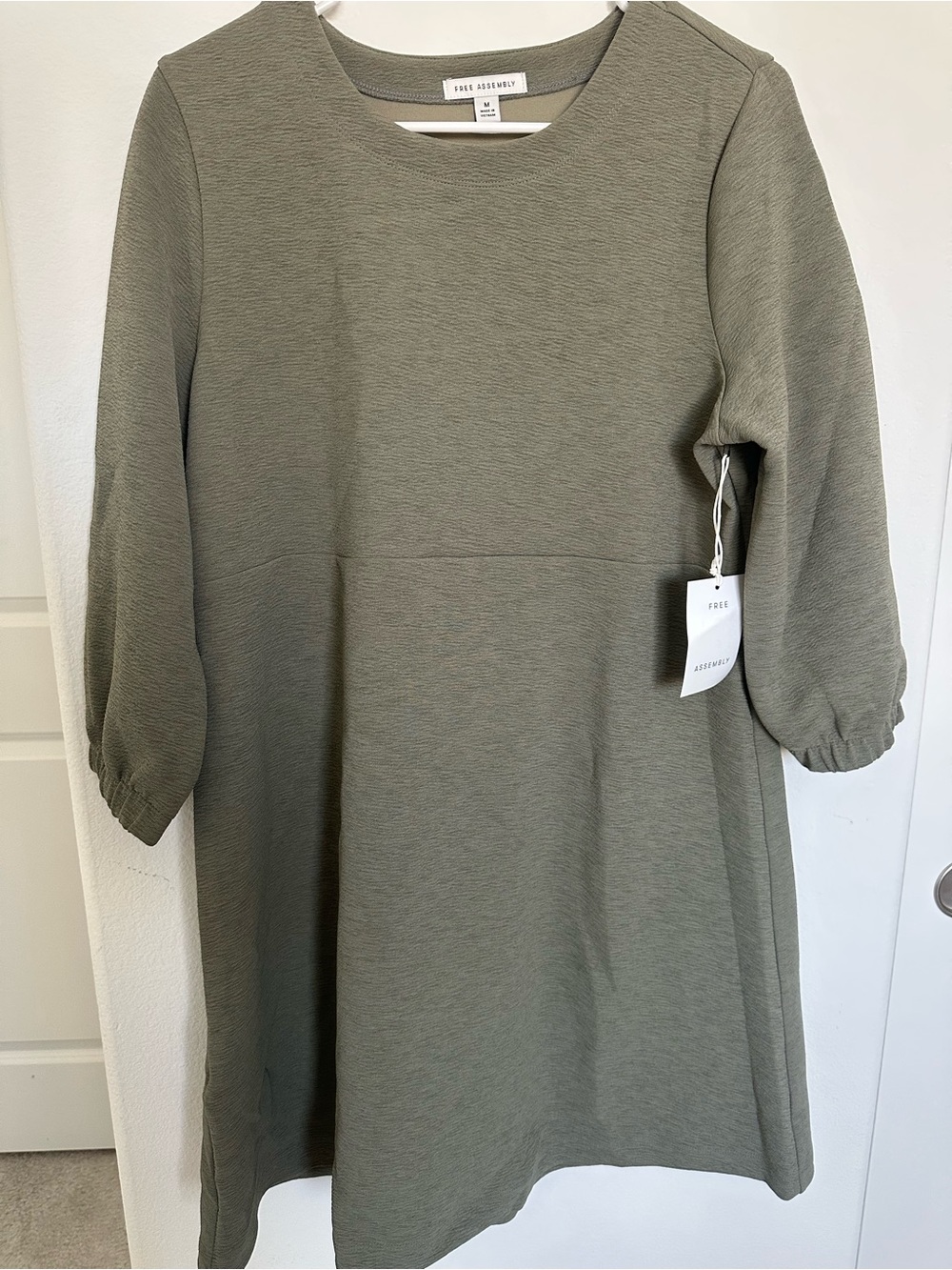 ⭐️💗Free Assembly Olive Green Casual A-Line Dress
